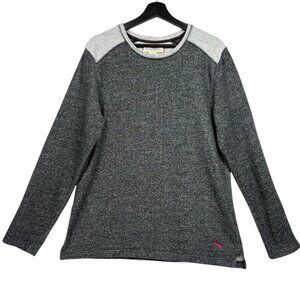 Tommy Bahama Sweatshirt Men Medium Gray Fleece Pullover Sweater Lounge Sleepwear